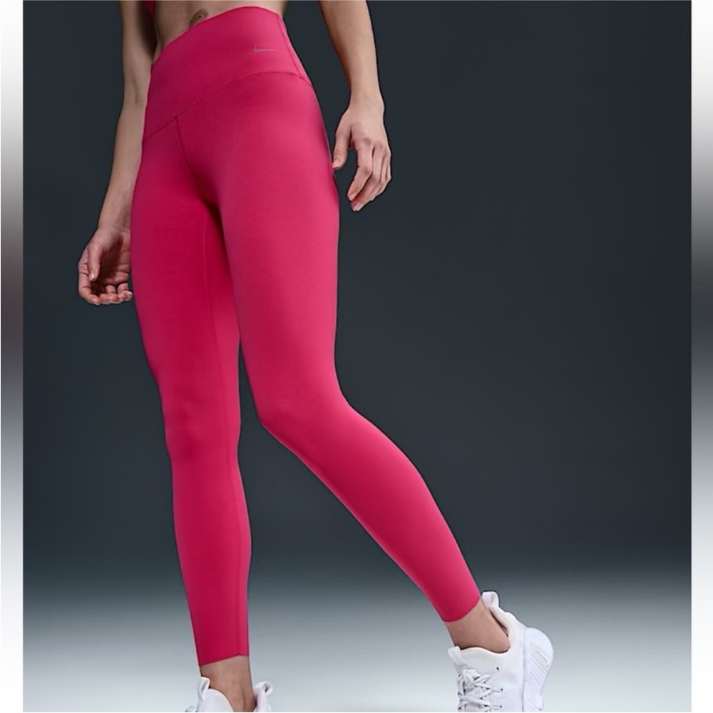 New Nike Women's Pink High-Waisted Leggings